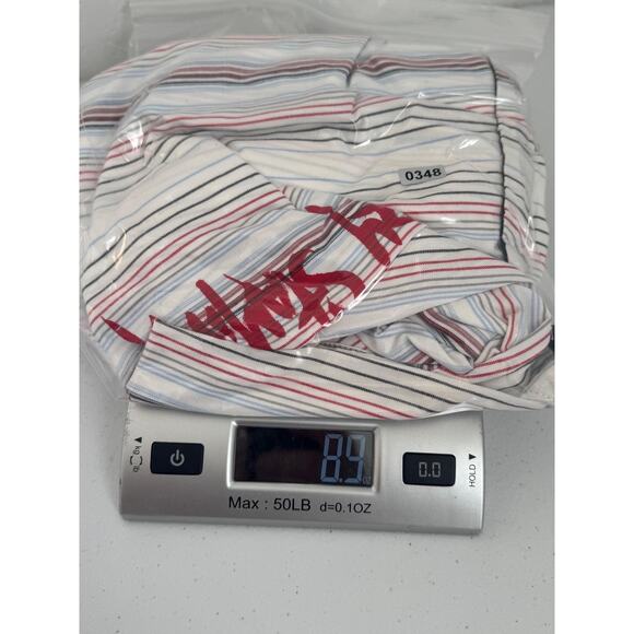 Ecko Unltd Shirt Mens XL Striped Short Sleeve Button Up Graffiti Embroidered Y2k - Picture 12 of 12